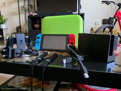 Nintendo Switch 2019 Model HAC -001(-01) With Amazon Basics Carrying Case