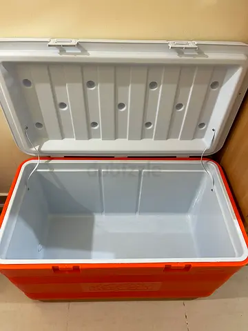 Large Orange Cooler Box / Ice Chest - Good Condition