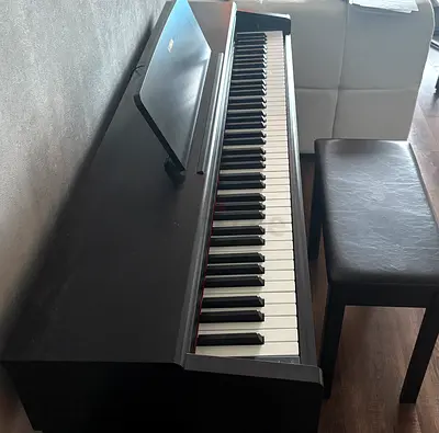 Yamaha YDP145 Digital Piano with bench- Black