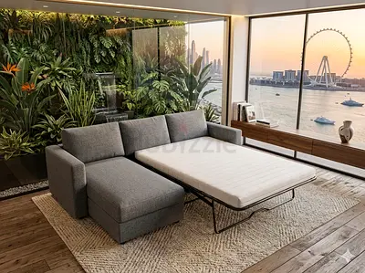 Ikea vimle L shape sofa bed with mattress