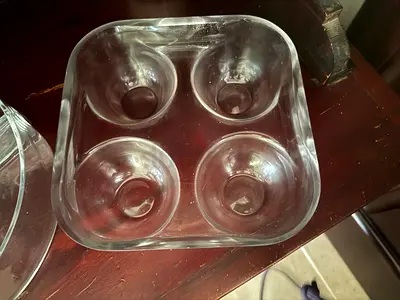 Pair of appetizer dishes.