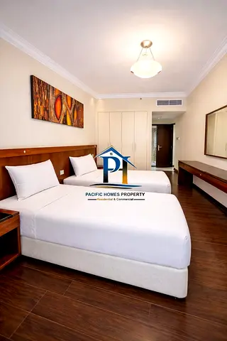 Fully Furnished AC Free Luxury 1 Bedroom with Gym Pool Parking