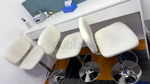 Bar Stool White (3pcs)
