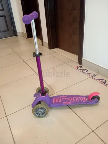 Mini Micro Purple Kids 3-Wheel Scooter - Good Condition