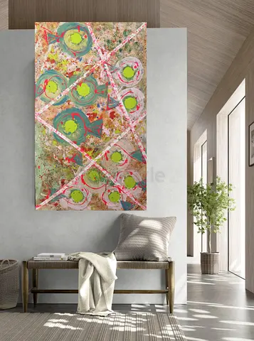Intersecting Currents - Acrylic Canvas Painting