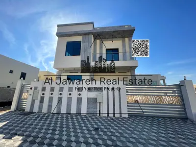 Villa for annual rent, 5 master bedrooms, maid's room and 6 bathrooms in Al Yasmin, Ajman.
