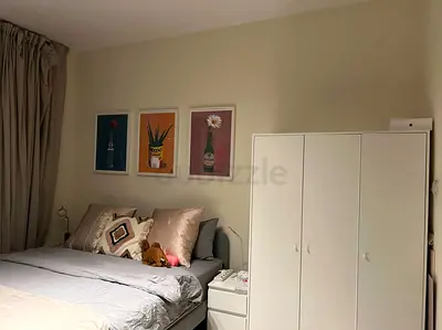 White 3-Door Wardrobe / Armoire in Good Condition