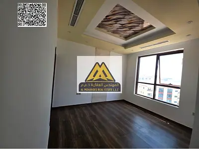 A spacious 1-bedroom apartment with a living room for annual rent in Al Jurf 2 – Ajman. It features