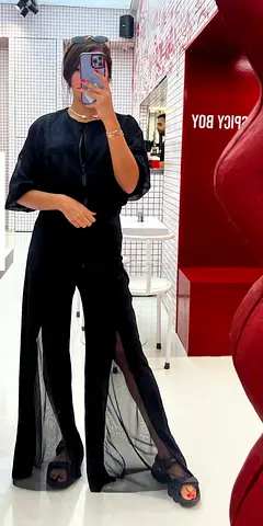 Sheer Bomber Jacket/Black and white is available