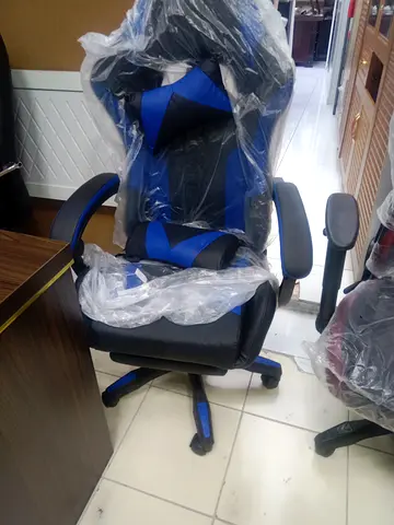 Ergonomic Gaming/Office Chair - Blue  Black, Like New