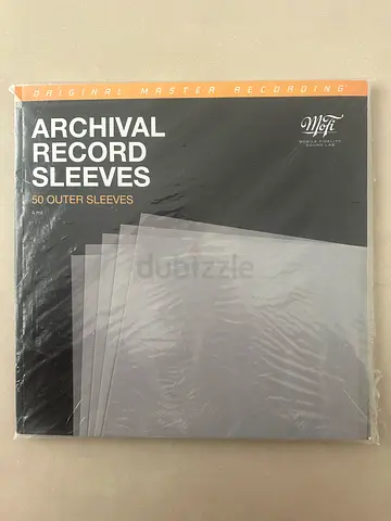 Mofi Archival Inner Record Sleeves (50) - 4mm Polyethylene Protective Sleeves for Vinyl LPs