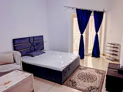 Furnished Bedroom with attached Balcony in JVC