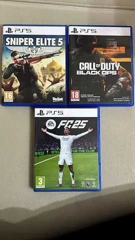 3 PS5 Games for Sale – FC25, COD BO6, Sniper Elite 5 – Like New