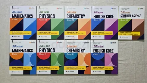 Arihant All in One Class 11 , 12 – Maths, Physics, Chemistry, English, Computer Science(12) | Unused