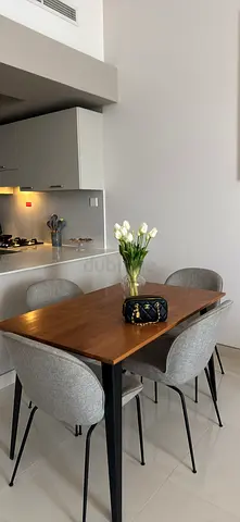 Wooden Dining Table 4 seaters dining table from home center