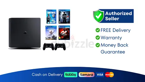 Sony PlayStation 4 - Slim - 500 GB with 2 Controller Brand New | Warranty | FREE Delivery