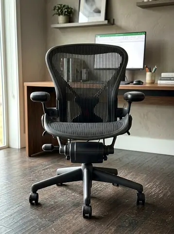 Herman Miller Aeron Ergonomic Office Chair - Size B, Black