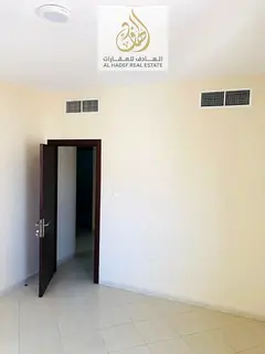 One bedroom apartment for rent in Sharjah Al Butina balcony new kitchen family building flexible pay