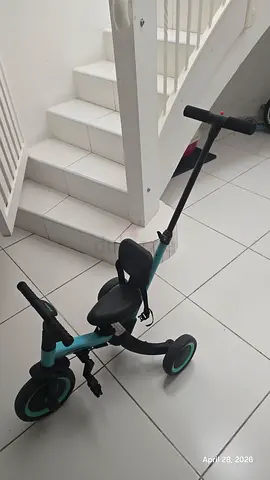 Baybee Kids 3-in-1 Tricycle / Ride-on - Light Blue, Good Condition