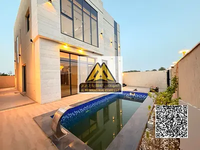 فيلا فاخرة للبيع في مشروع الزاهية عجمان بالحجر الأبيض مع مسبح خاص بسعر 1,650,000 درهم مع خصم للكاش لفترة محدودة