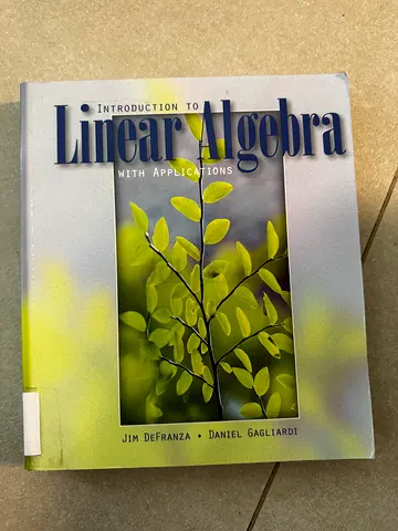 Introduction to Linear Algebra by Jim DeFranza  Daniel Gagliardi