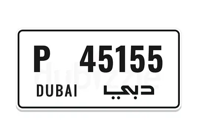Dubai plate . Private car