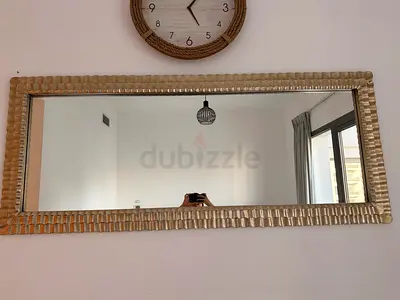 Large Woven Frame Wall Mirror