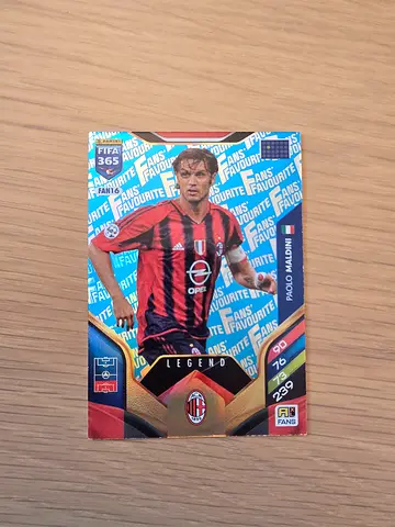 AC Milan Paulo Maldini Football Trading Card (Panini) - Single Card