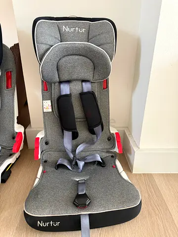 Nurfur Adjustable Child Car Seat / Booster (Blue) - Group 1/2/3, up to 36kg