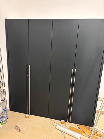 Black Wardrobe - 4 Doors - huge space