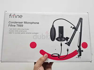 Fifine T669 Condenser Microphone Kit with Boom Arm (New in Box)