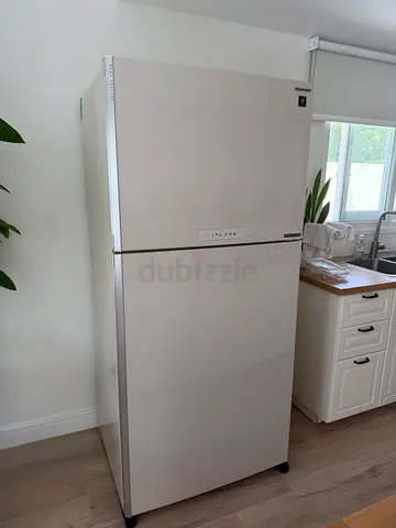 Sharp 2-Door Top Freezer Refrigerator - Silver, Excellent Condition