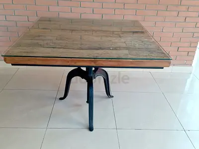 Railway Wood 4 Seater Dining Table ONLY for sale