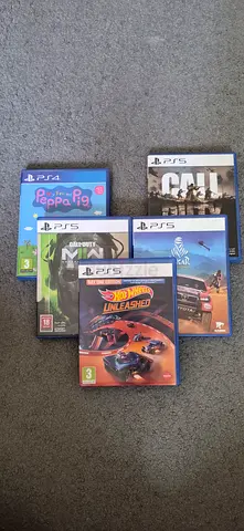 Bundle of PS5 and PS4 Games — Mixed Titles (Racing, Shooter, Kids)