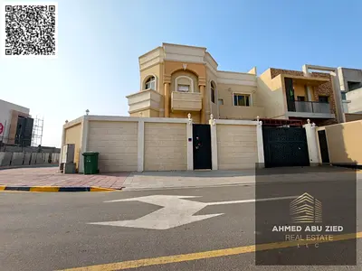 افضل واشيك فيلا مفروشه بالكامل مكونه من 4غرف ماسترصاله مجلس غرفه خادمه7حمام مع رووف مع باركينج داخلي موقع مميز وحيوي سهل الوصول لدبي والشارقه