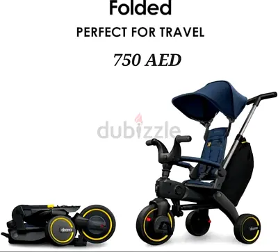 Foldable 3-in-1 Travel Stroller/Tricycle - Compact  Foldable (750 AED listed)
