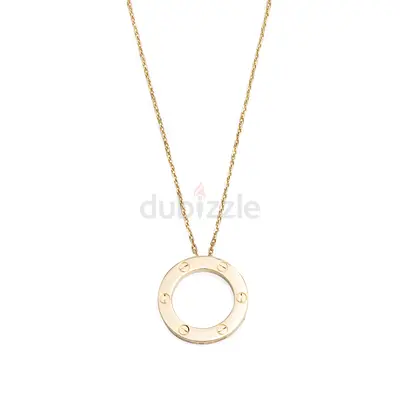 Authentic Cartier 18k Yellow Gold Love Pendant Necklace