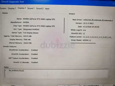 Laptop gaming HP omen 6