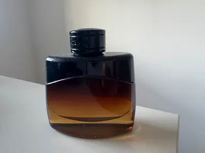 Montblanc Legend Night mens fragrance bottle — classic amber glass design 50ml
