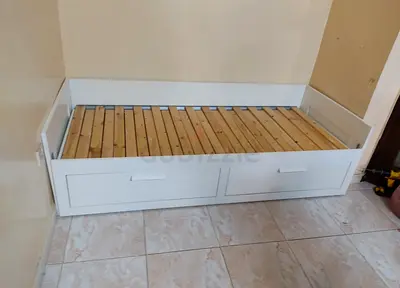 IKEA brimness daybed with 2 big storage drawers and 2 IKEA mattresses.