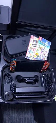 Nintendo Switch Oled Neon Joycon Console