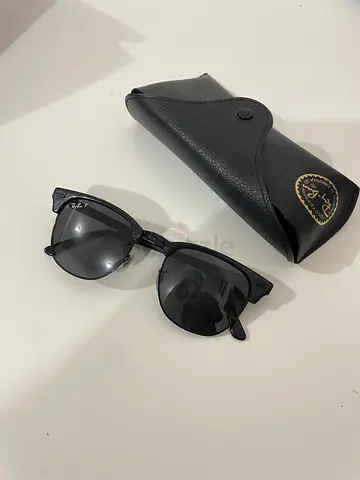 Ray-Ban Clubmaster RB3016 black frames and polarized lenses unisex