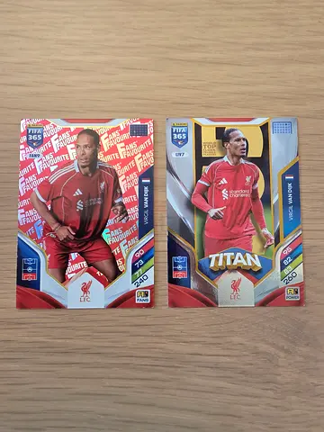 Liverpool FC Player Trading Cards (2) — Virgil van Dijk