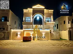 Classic villa for rent, first occupancy, in Al-Haliyo 2 area, opposite Al-Hamidiya Park. The villa i