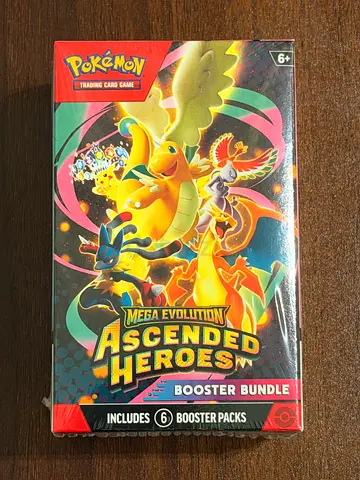 Pokemon TCG: Ascended Heroes Mega Evolution Booster Bundle (6 Packs)