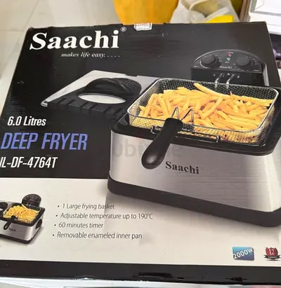 Saachi 6.0L Deep Fryer (Model IL-DF-4764T) - Used, Good Condition