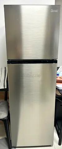 Silver Top-Freezer Refrigerator - Good Condition