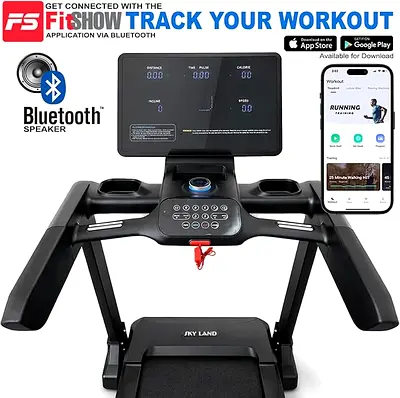 SKY LAND Treadmill with Auto Incline 20% 3.5HP Motor 6.0HP Peak Heavy Duty Home Treadmill 1–20 km/h