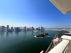 Stunning full sea view | 3BR master apartment in one of Sharjah’s finest towers Including maid’s