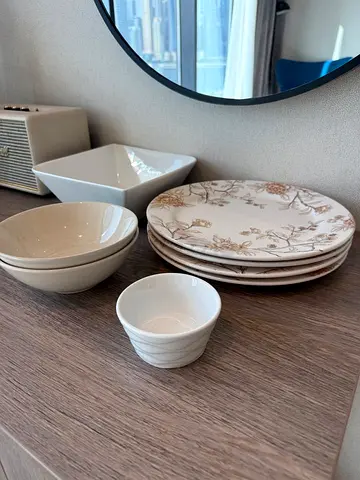 Collection of plates and bowls